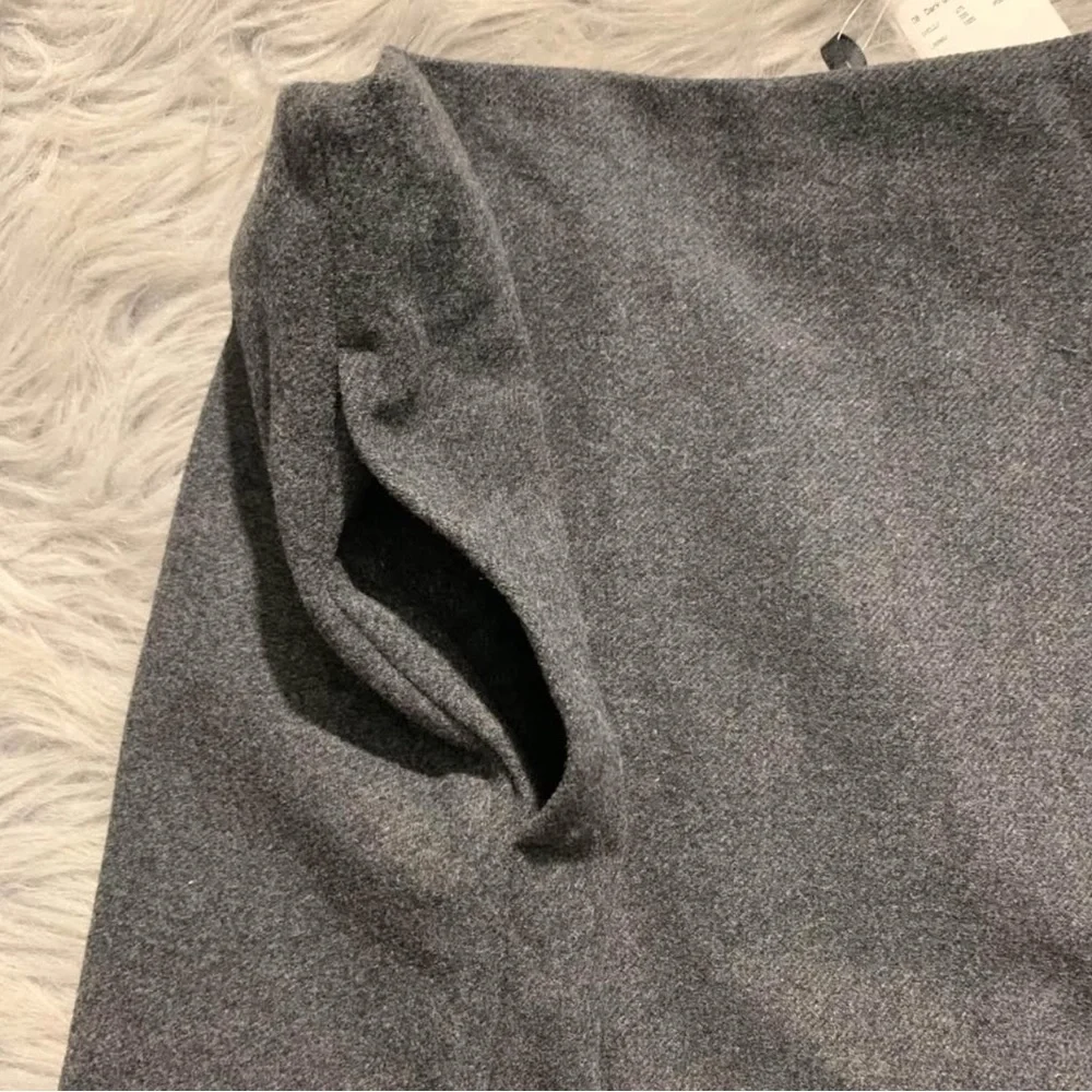 New Uniqlo wool blended women dark gray skirt size 0 - Picture 8 of 9